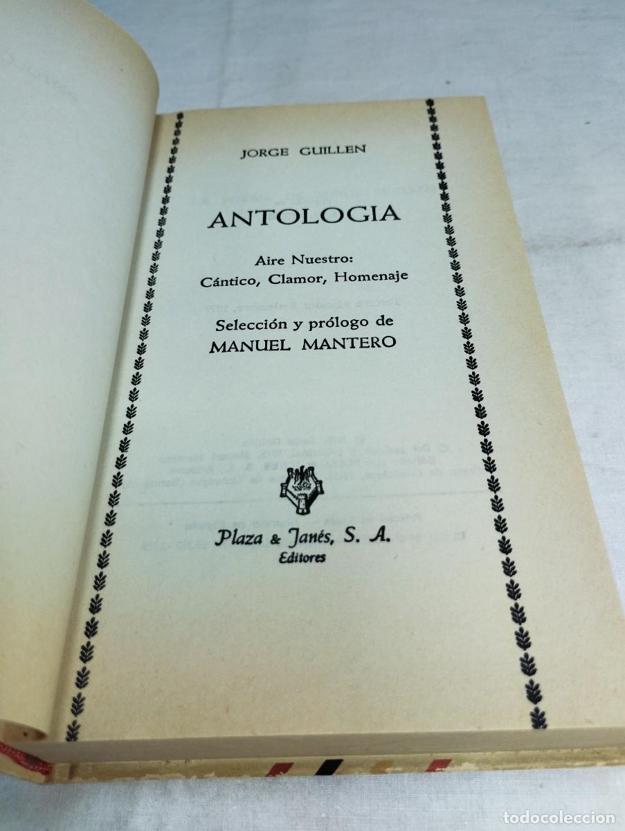 Libros de segunda mano: Antolog&iacute;a. Jorge Guill&eacute;n - Foto 2