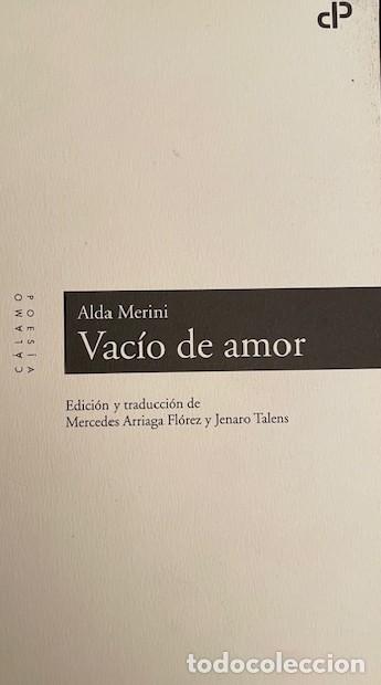 Libros de segunda mano: Vac&iacute;o de amor, de Alda Merini - Foto 1
