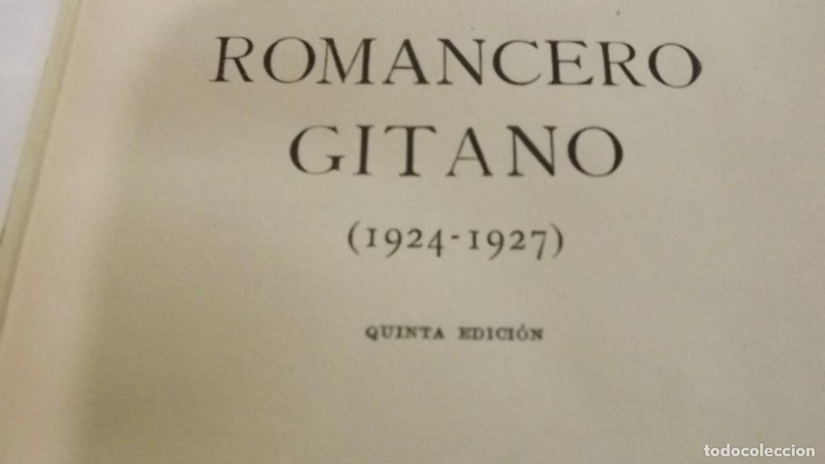Libros de segunda mano: Romancero Gitano. Federico garcia Lorca, Cuarta Edicion. - Foto 7