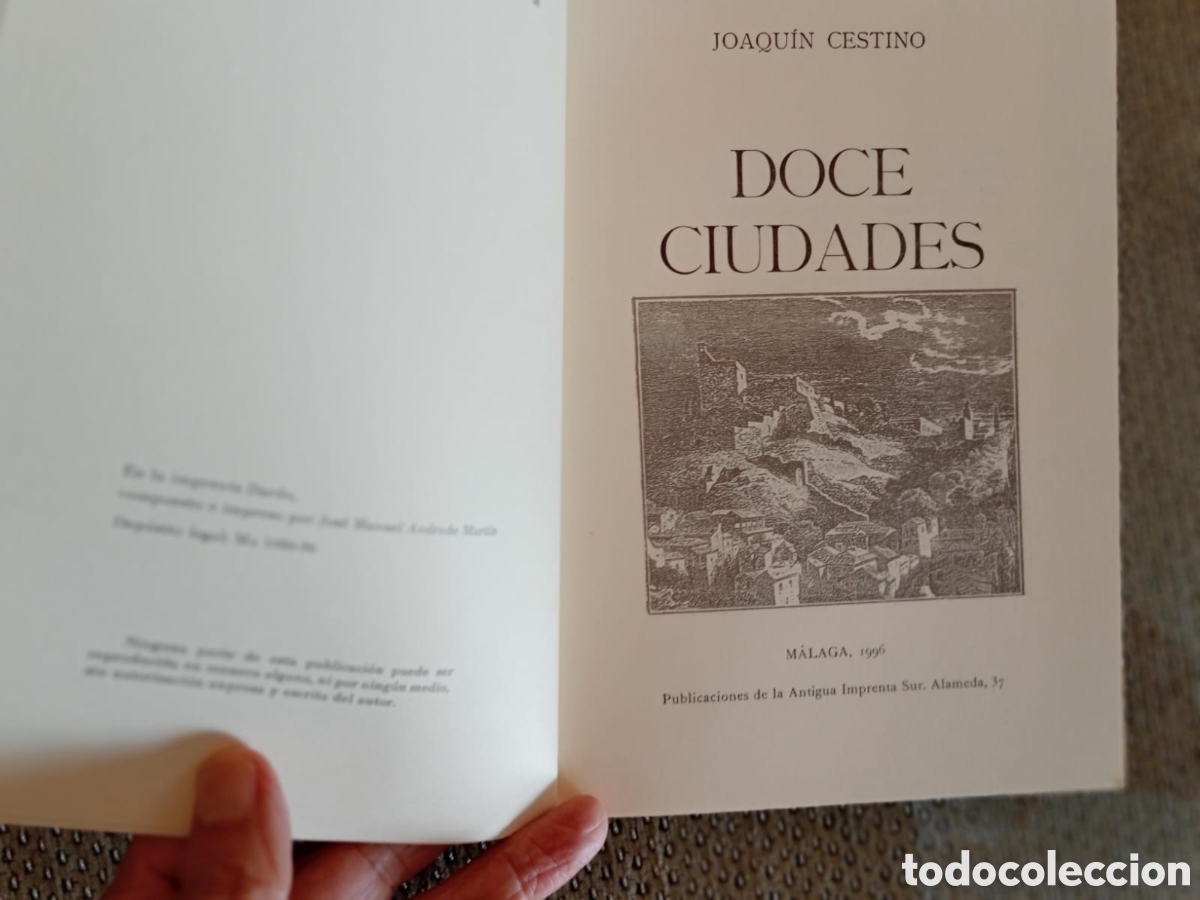 Libros de segunda mano: Doce ciudades / Joaqu&iacute;n Cestino - Foto 2