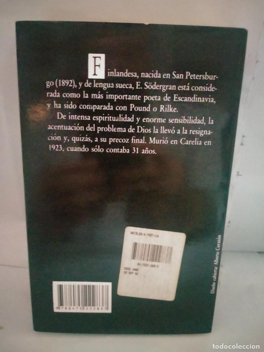 Libros de segunda mano: EDITH SODERGRAN. ANTOLOG&Iacute;A PO&Eacute;TICA .VISOR - Foto 6