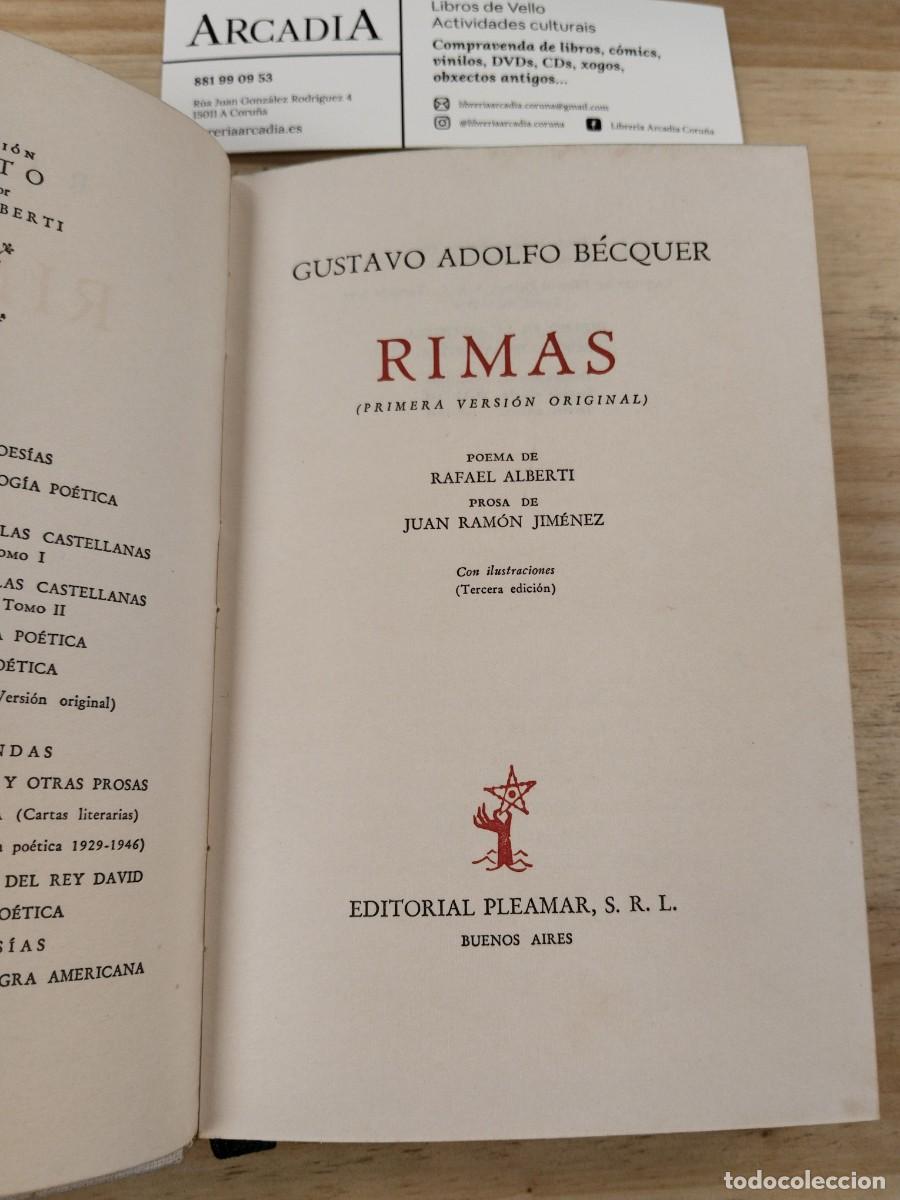 Libros de segunda mano: Rimas - Gustavo Adolfo B&eacute;cquer - Foto 2