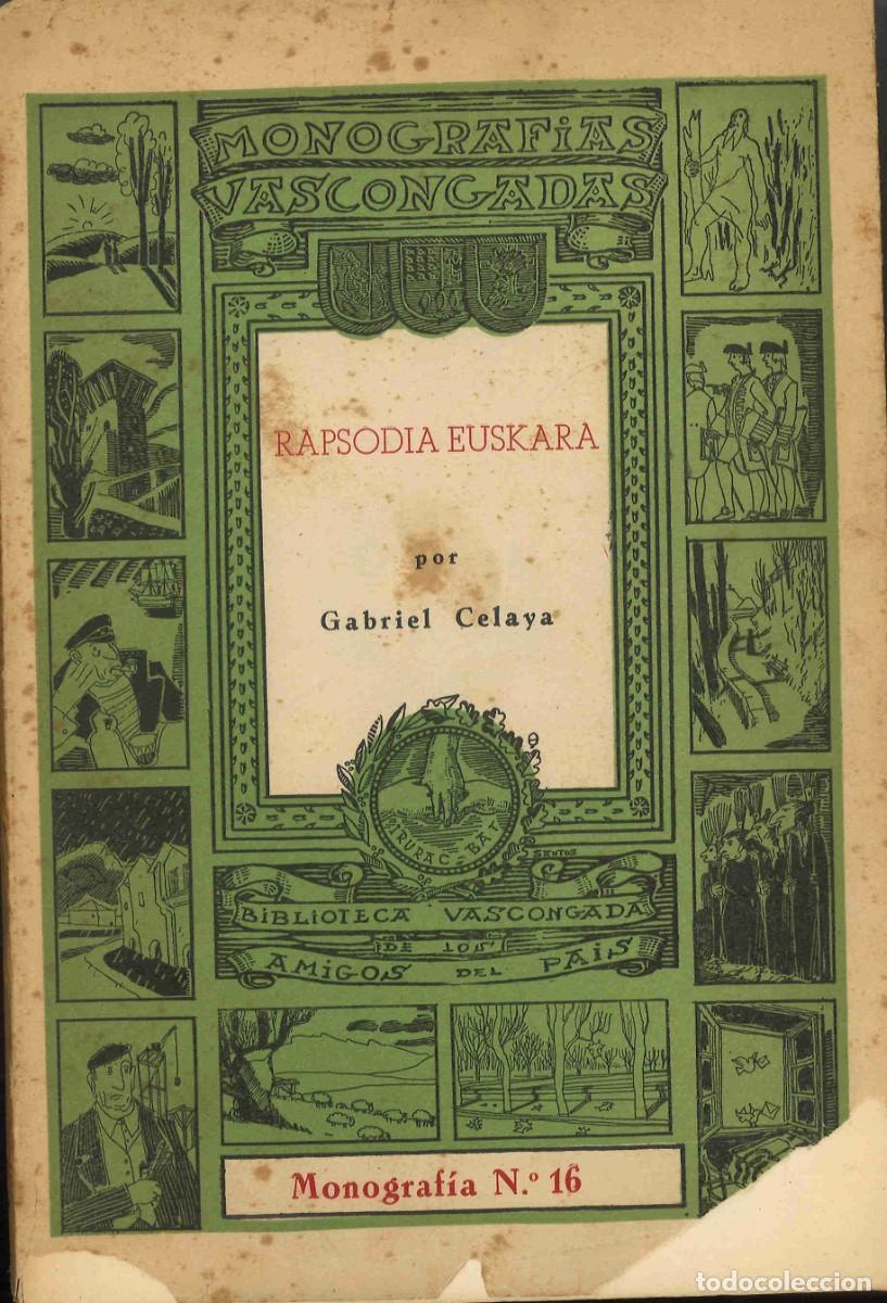Libros de segunda mano: Gabriel Celaya. Rapsodia vasca. 1961 - Foto 1