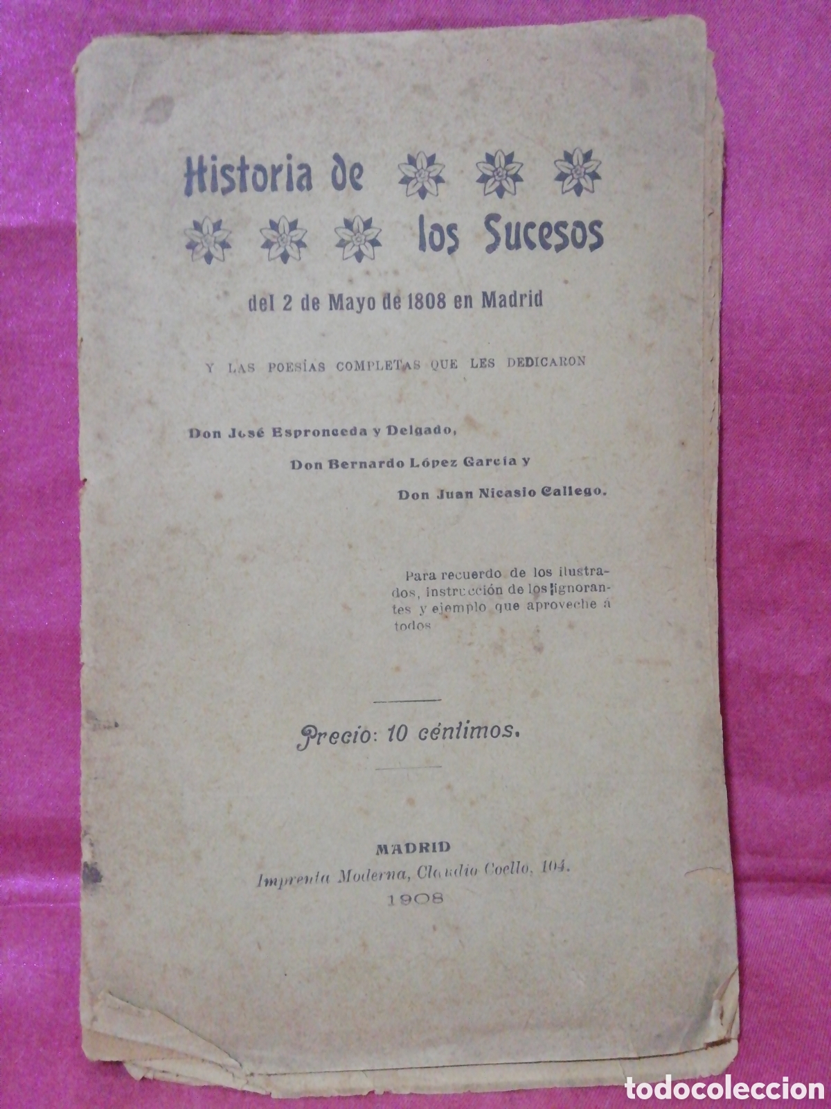 Libros de segunda mano: Centenario del 2 de mayo 1808 en Madrid - Espronceda - Foto 1
