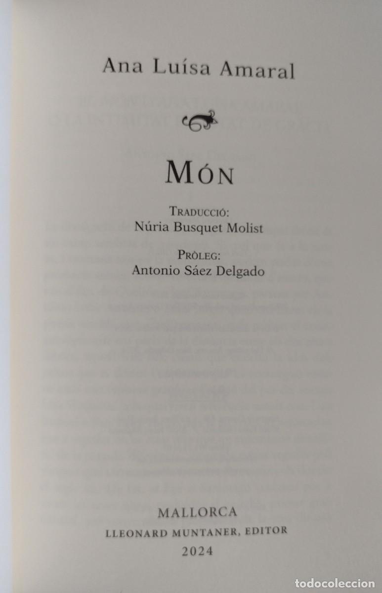 Libros de segunda mano: AMARAL, ANA LUISA. M&Oacute;N. - Foto 2