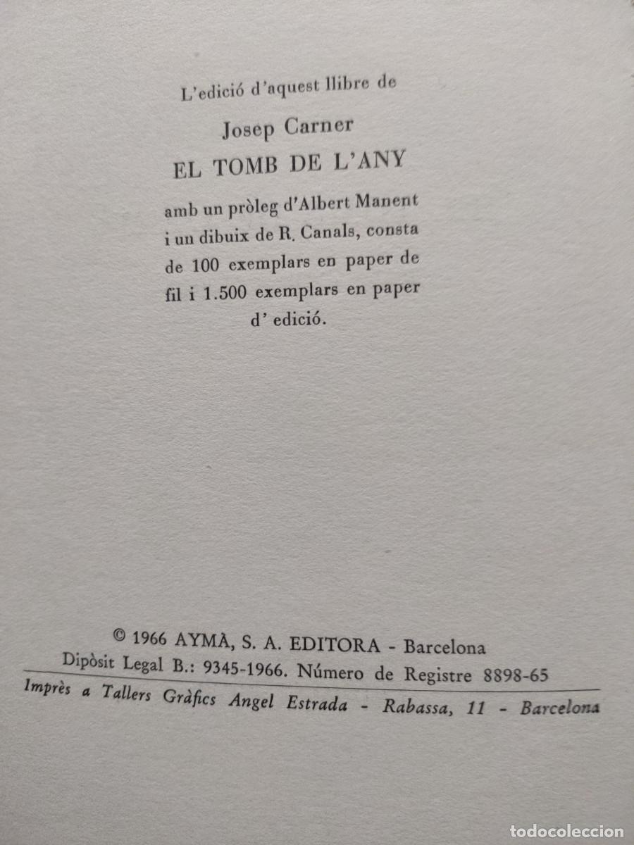 Libros de segunda mano: Josep Carner El tomb de lany - Foto 3