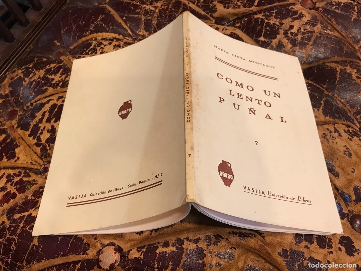 Second hand books: MAR&Iacute;A CINTA MONTAGUT. COMO UN LENTO PU&Ntilde;AL, 1980, VASIJA, SEVILLA