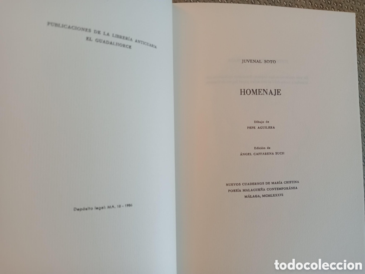 Libros de segunda mano: HOMENAJE / JUVENAL SOTO - Foto 2