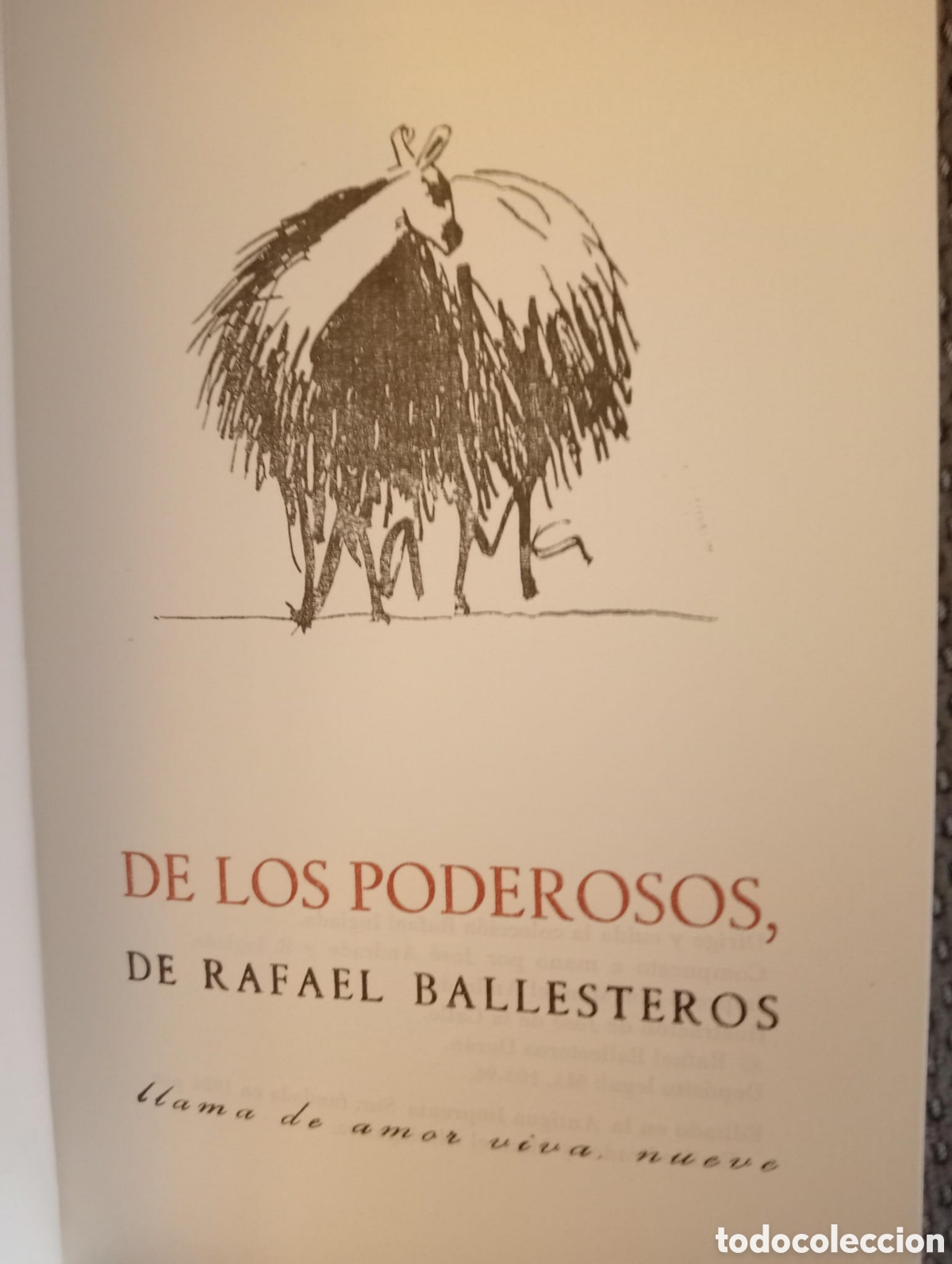 Libros de segunda mano: De los poderosos / Rafael Ballesteros. Col. Llama de amor viva, 9. - Foto 2