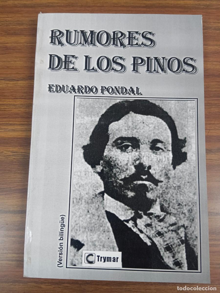 Libros de segunda mano: RUMORES DE LOS PINOS ( Versi&oacute;n bil&iacute;ng&uuml;e) - Eduardo Pondal - Foto 1