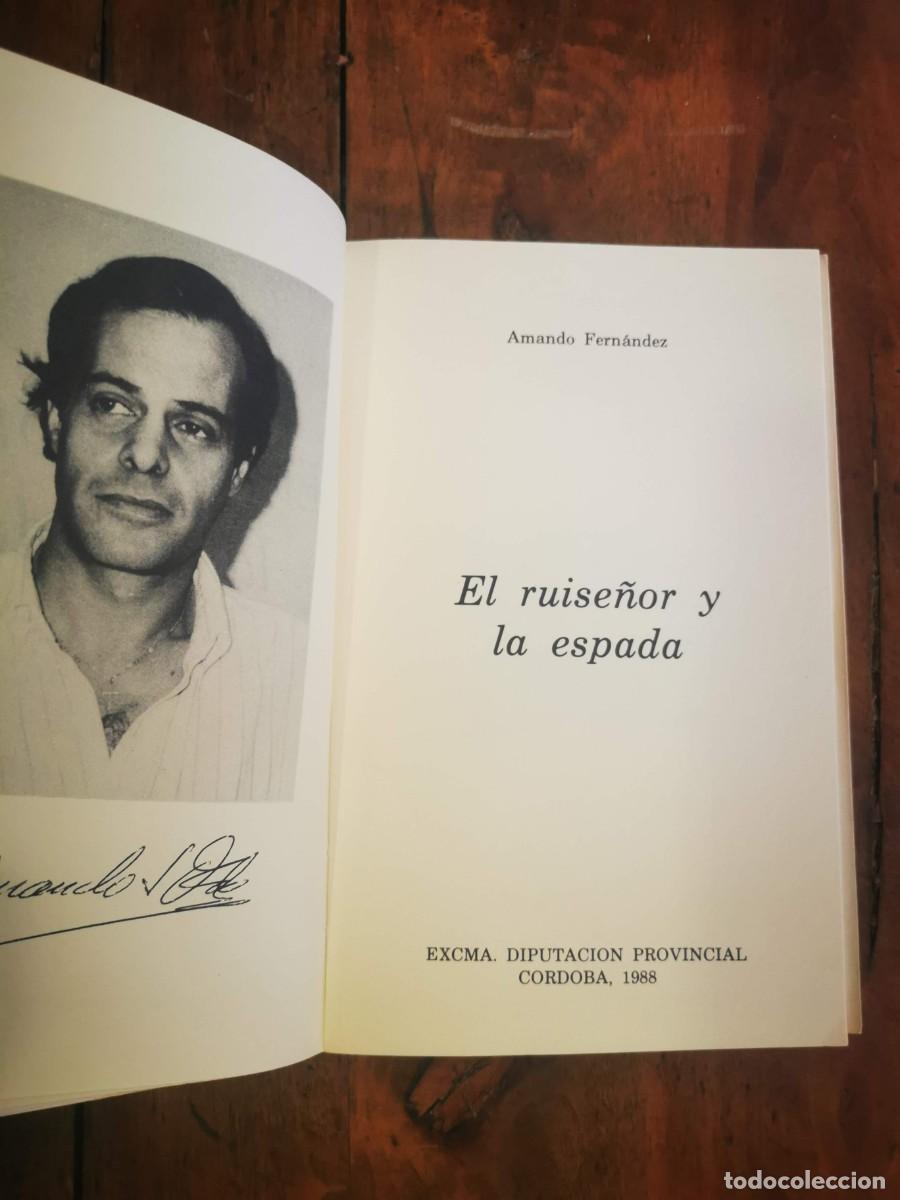 Libros de segunda mano: FERN&Aacute;NDEZ, Amando. El ruise&ntilde;or y la espada - Foto 2