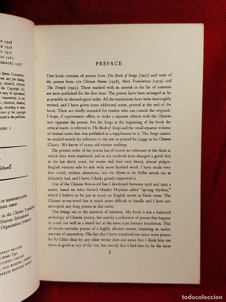 Libros de segunda mano: 1976. Chinese poems. Arthur Waley. - Foto 3