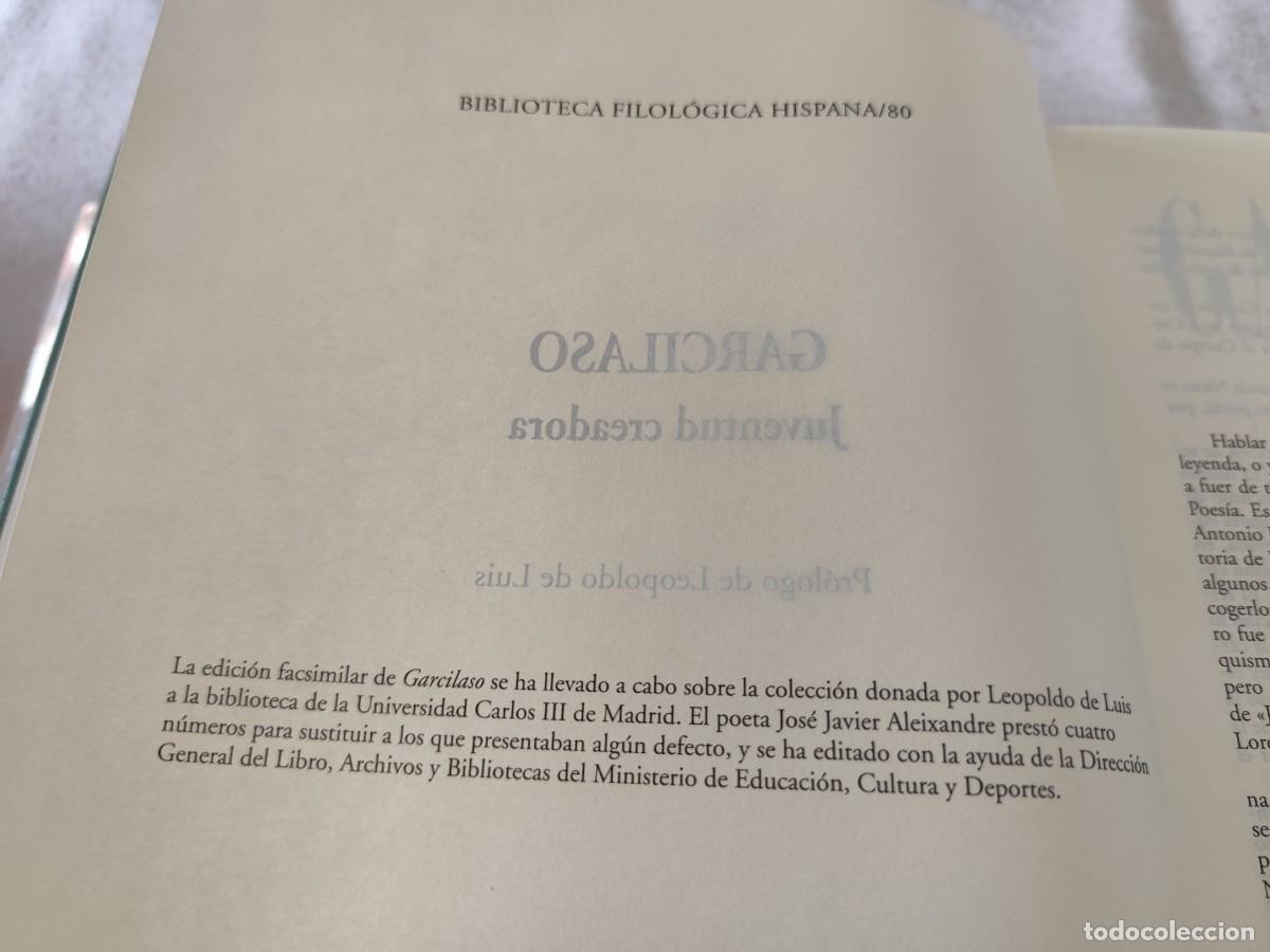 Libros de segunda mano: GARCILASO, JUVENTUD CREADORA / VISOR LIBROS / SUX 08 / - Foto 11