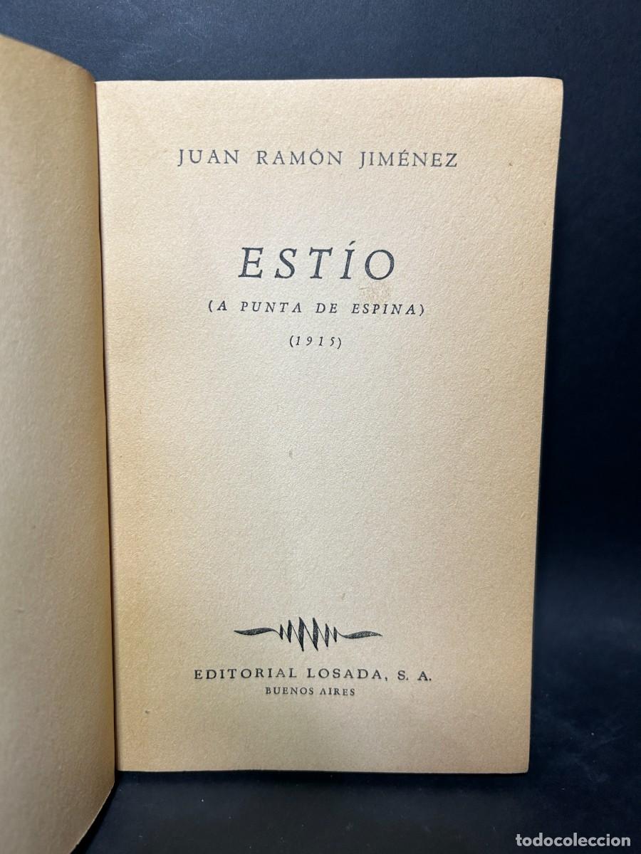 Libros de segunda mano: JUAN RAM&Oacute;N JIM&Eacute;NEZ - EST&Iacute;O - 1944 - Foto 3