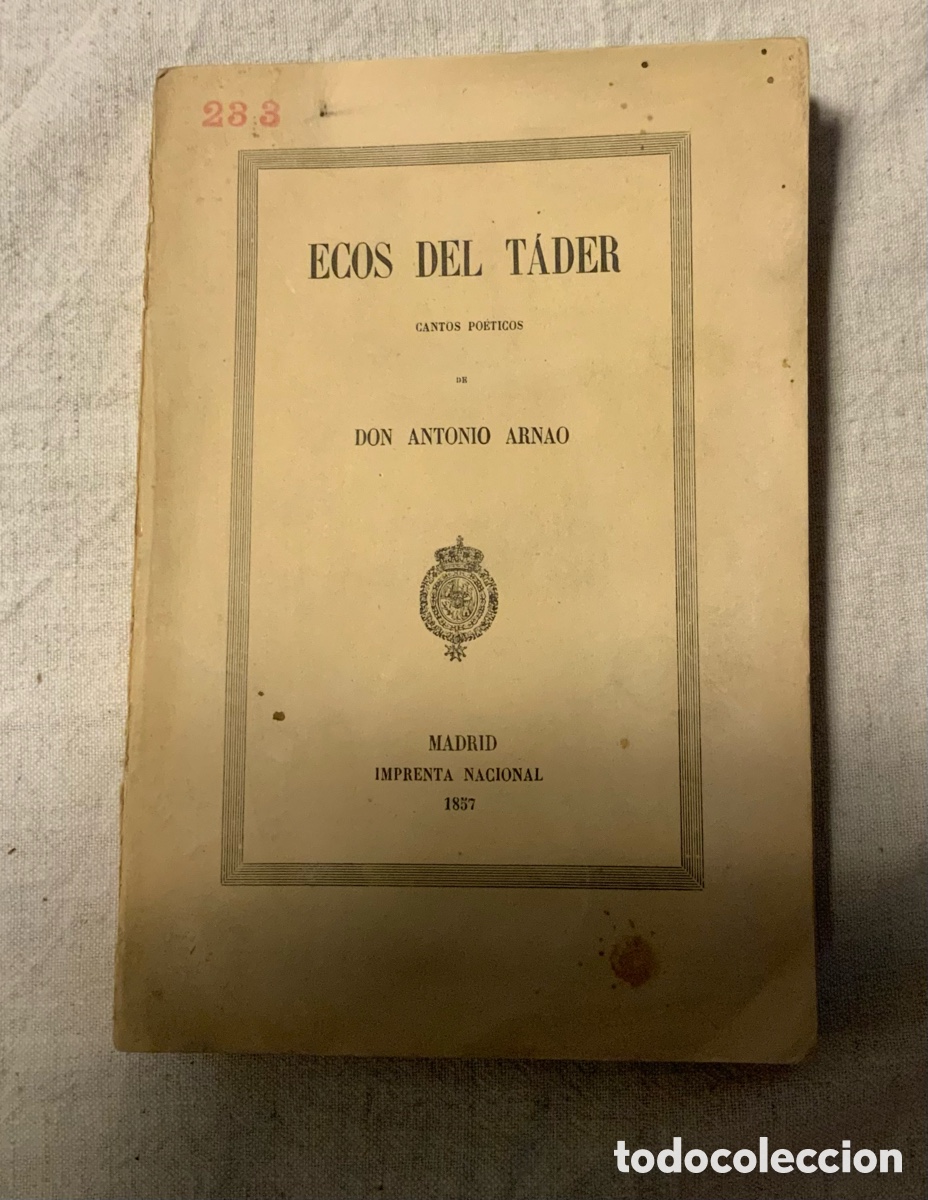Libros de segunda mano: Ecos del T&aacute;der. Antonio Armao - Foto 1