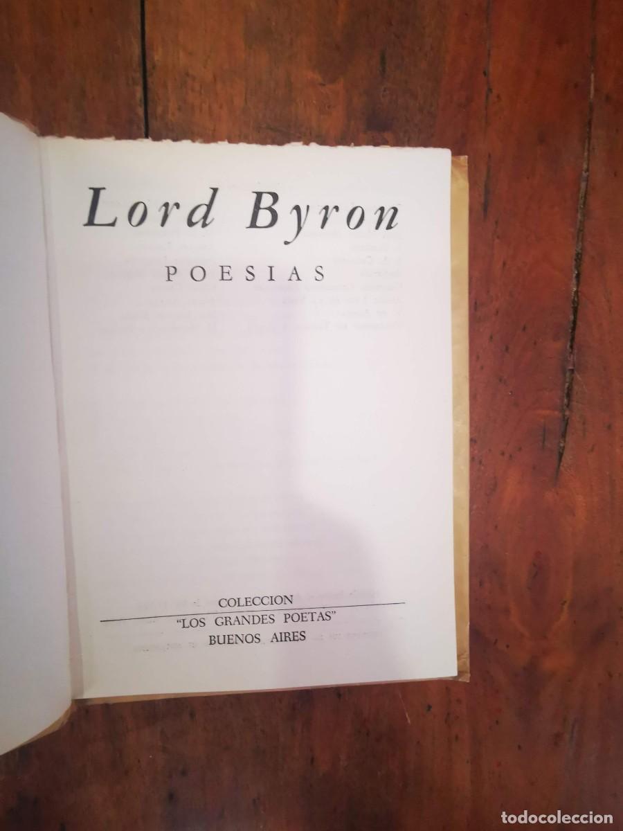 Libros de segunda mano: BYRON, Lord. Poes&iacute;as - Foto 2