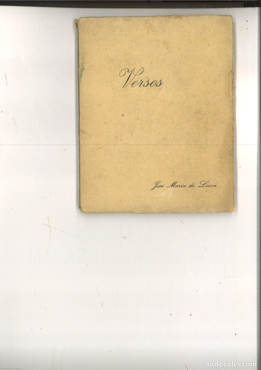Libros de segunda mano: VERSOS. Jos&eacute; Mar&iacute;a de Leiva - Foto 1