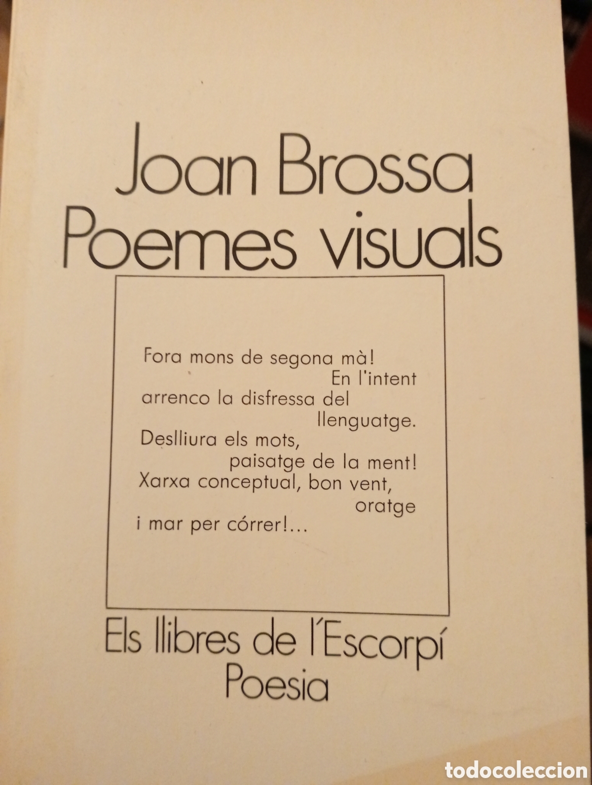 Libros de segunda mano: Poemes visuals. Joan Brossa - Foto 1