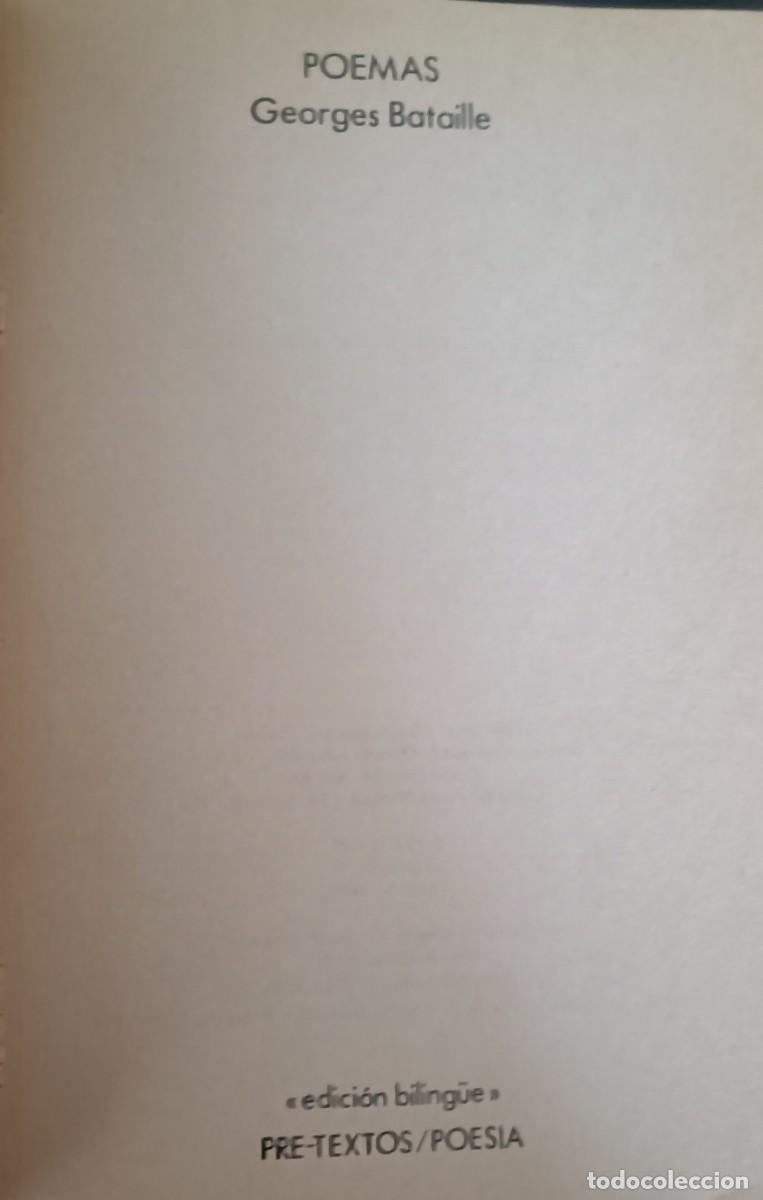 Libros de segunda mano: Poemas. (Bataille, Georges) - Foto 3