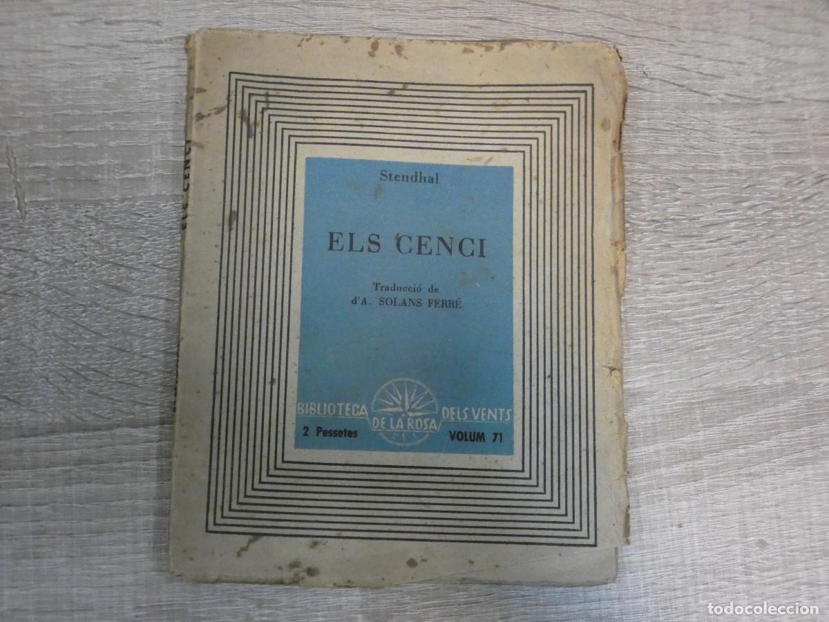 Libros de segunda mano: ARKANSAS1980 LETRAS CATALANAS STENDHAL ELS CENCI BIBLIOTECA DE LA ROSA DELS VENTS