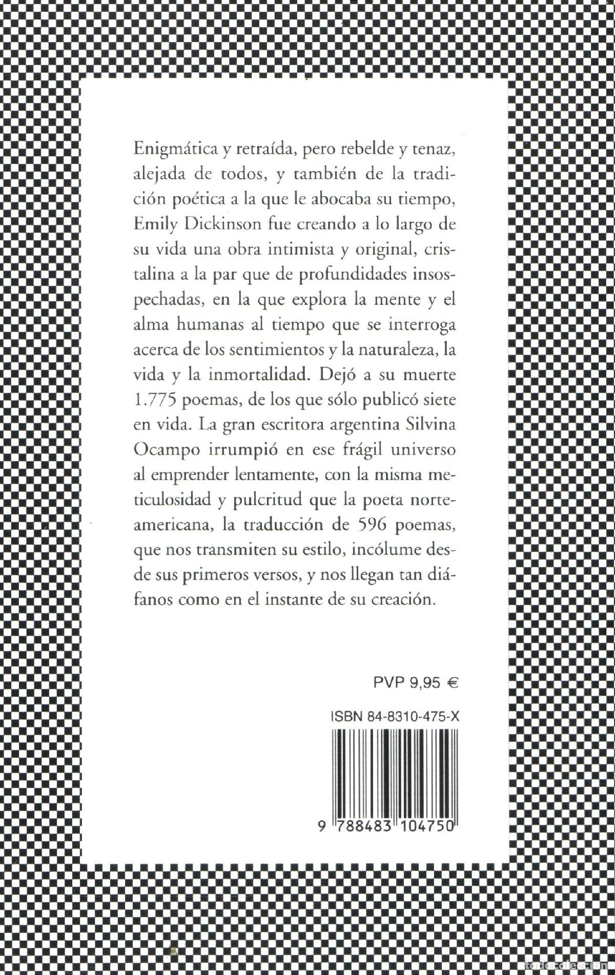 Libros de segunda mano: Poemas - Dickinson, Emily - Foto 2