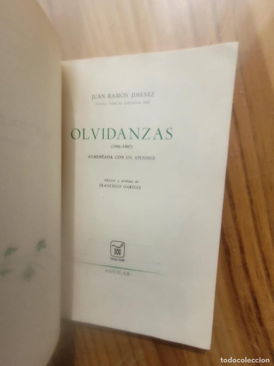 Libros de segunda mano: OLVIDANZAS - JUAN RAM&Oacute;N JIM&Eacute;NEZ - Foto 2