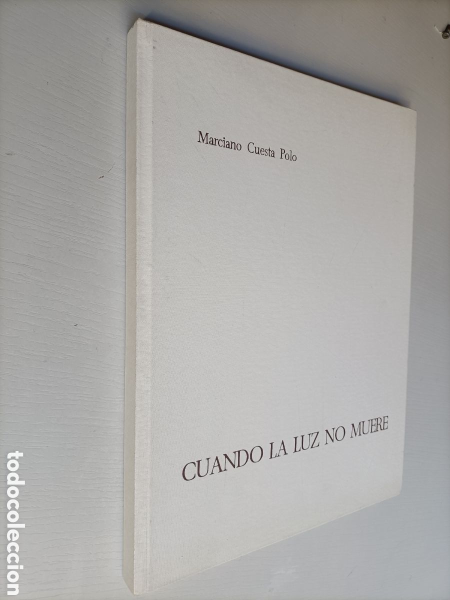 Libros de segunda mano: Cuando la luz no muere Marciano Cuesta Polo