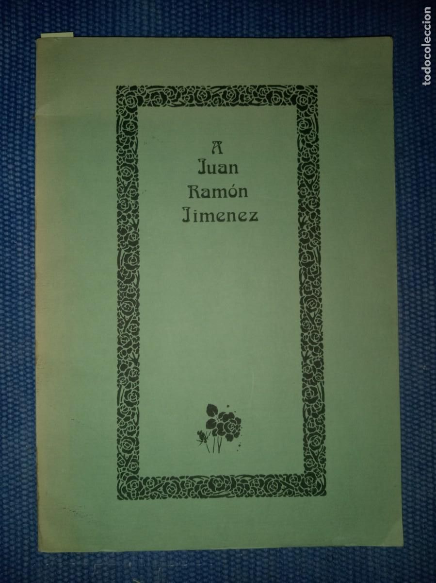 Libros de segunda mano: A Juan Ram&oacute;n Jim&eacute;nez - Foto 1