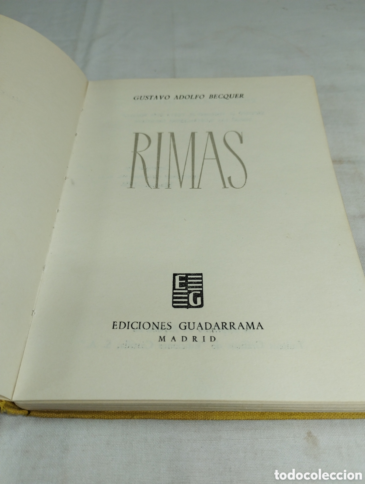 Libros de segunda mano: Rimas. Gustavo Adolfo Becquer, 1956 - Foto 2