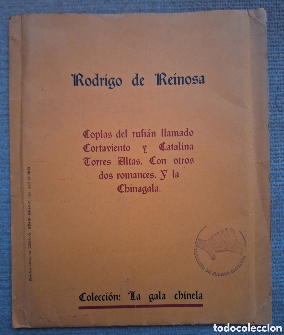 Gebrauchte B&uuml;cher: Carpeta Incluye Jos&eacute; del R&iacute;o Danz Siete Sonetos y Rodrigo de Reinosa Coplas -3Numerado Santander 198
