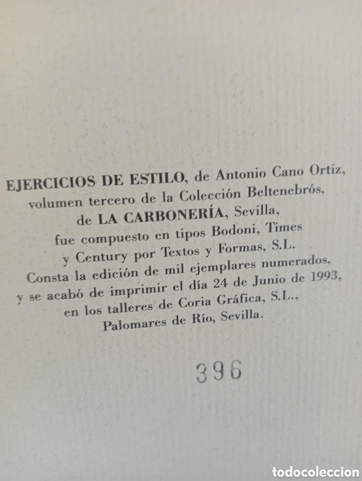 Libros de segunda mano: Ejercicios de estilo / Antonio CANO ORTIZ - Foto 3