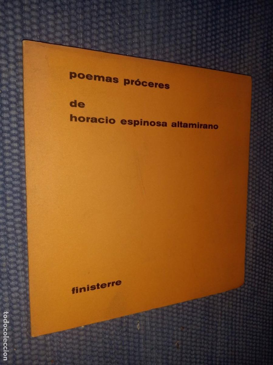 Libri di seconda mano: Espinosa Altamirano, Horacio: Poemas pr&oacute;ceres