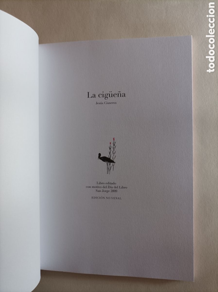 Libros de segunda mano: Jes&uacute;s Cisneros. La cig&uuml;e&ntilde;a - Foto 2