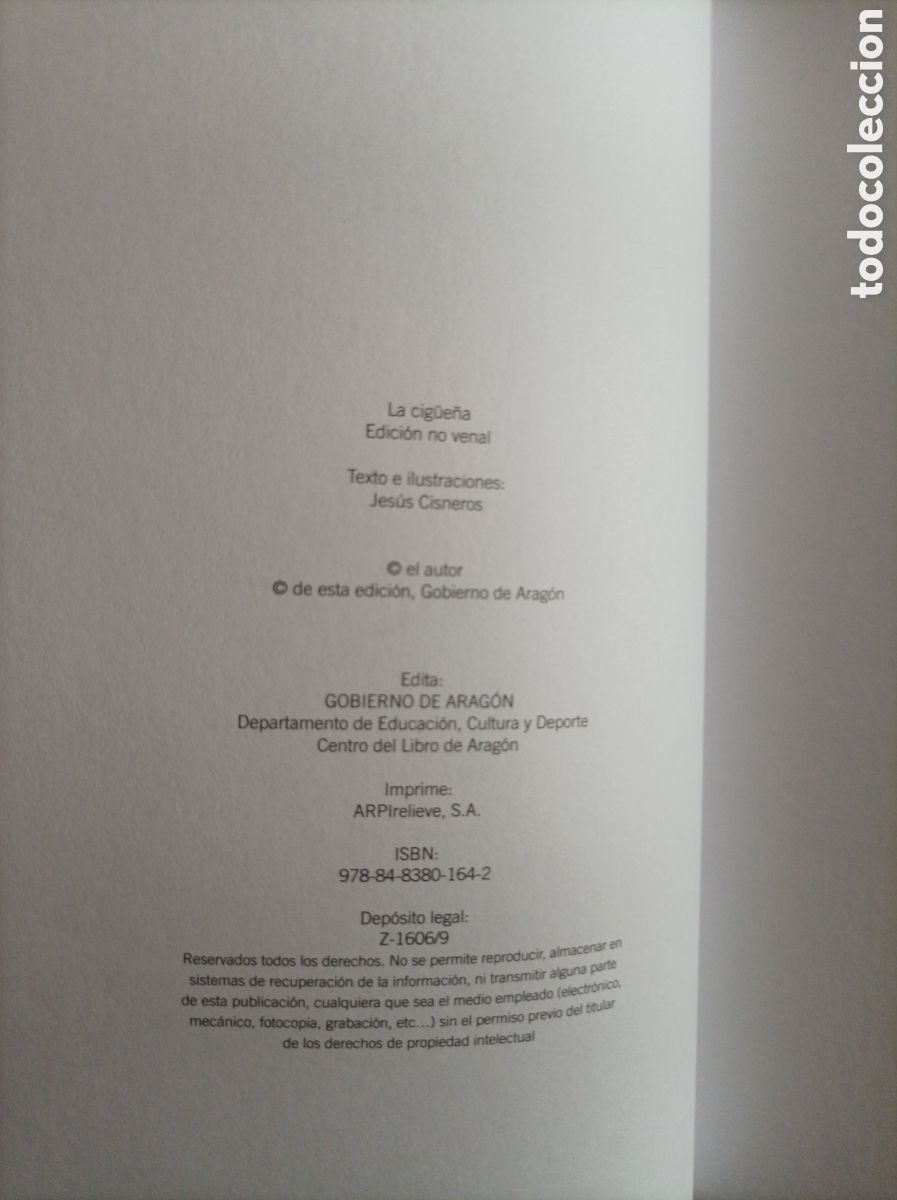 Libros de segunda mano: Jes&uacute;s Cisneros. La cig&uuml;e&ntilde;a - Foto 3