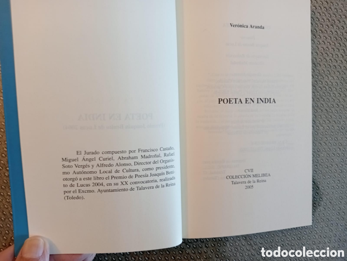 Libros de segunda mano: Poeta en India / Ver&oacute;nica Aranda. - Foto 2