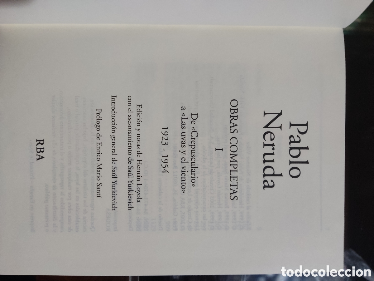 Libros de segunda mano: Obras completas Pablo Neruda volumen 1 - Foto 3