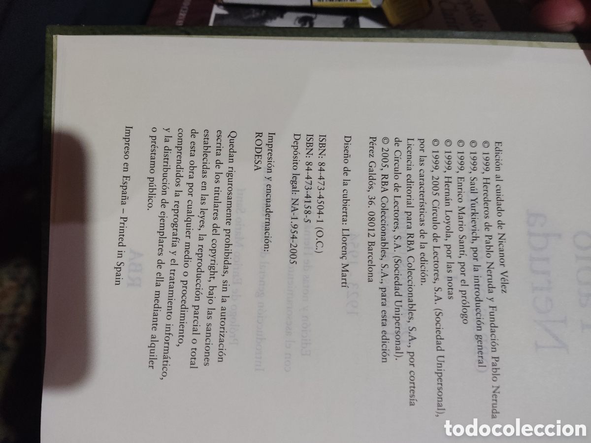 Libros de segunda mano: Obras completas Pablo Neruda volumen 1 - Foto 4