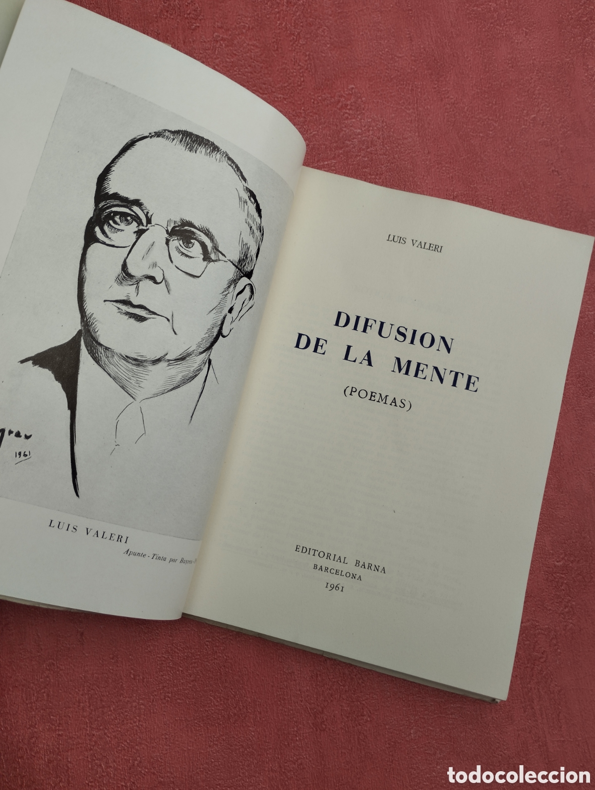 Libros de segunda mano: Difusi&oacute;n de la mente. Luis Valeri. Poemas. - Foto 2