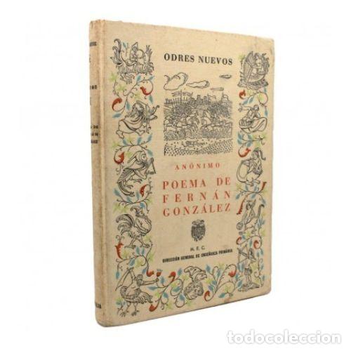 Gebrauchte B&uuml;cher: Poema de Fern&aacute;n Gonz&aacute;lez - An&oacute;nimo - Castalia - 1967