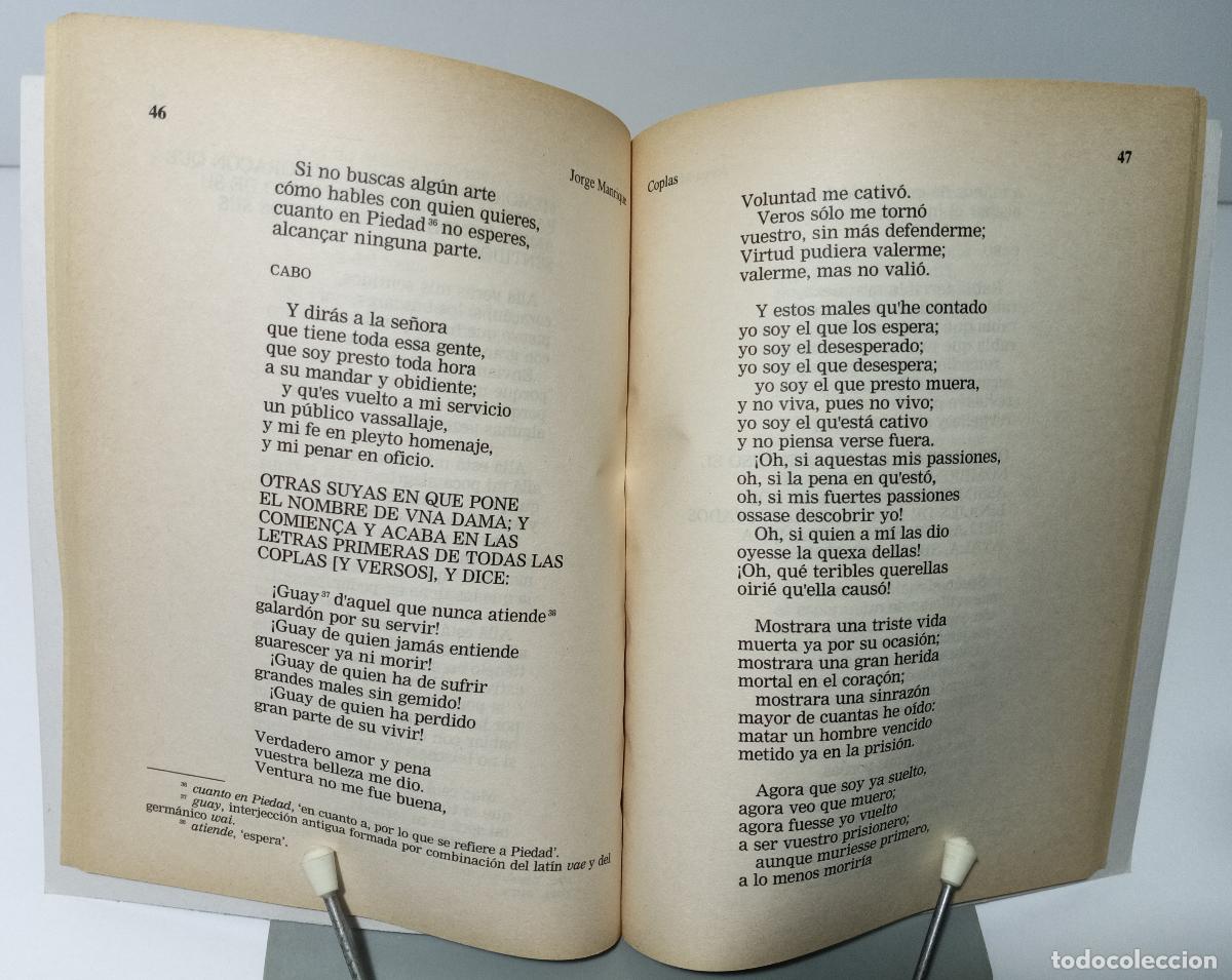 Libros de segunda mano: Coplas - Manrique, Jorge - Foto 3