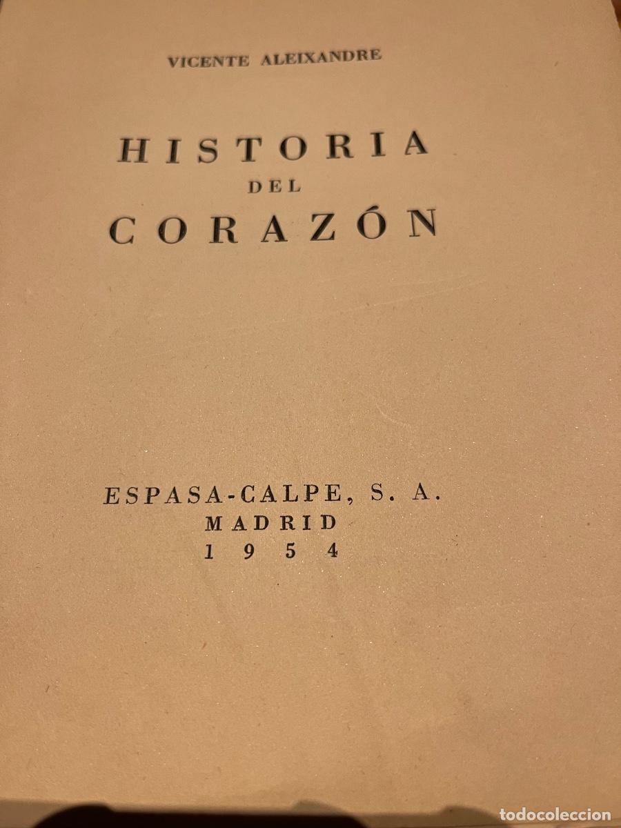 Libros de segunda mano: 1a edici&oacute;n 1954 Historia del Coraz&oacute;n - Foto 2