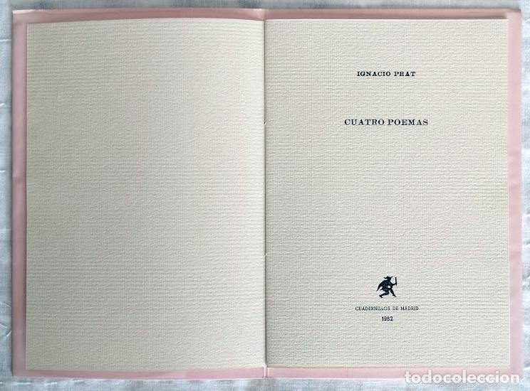 Libros de segunda mano: Cuatro poemas. - PRAT, Ignacio.- - Foto 2