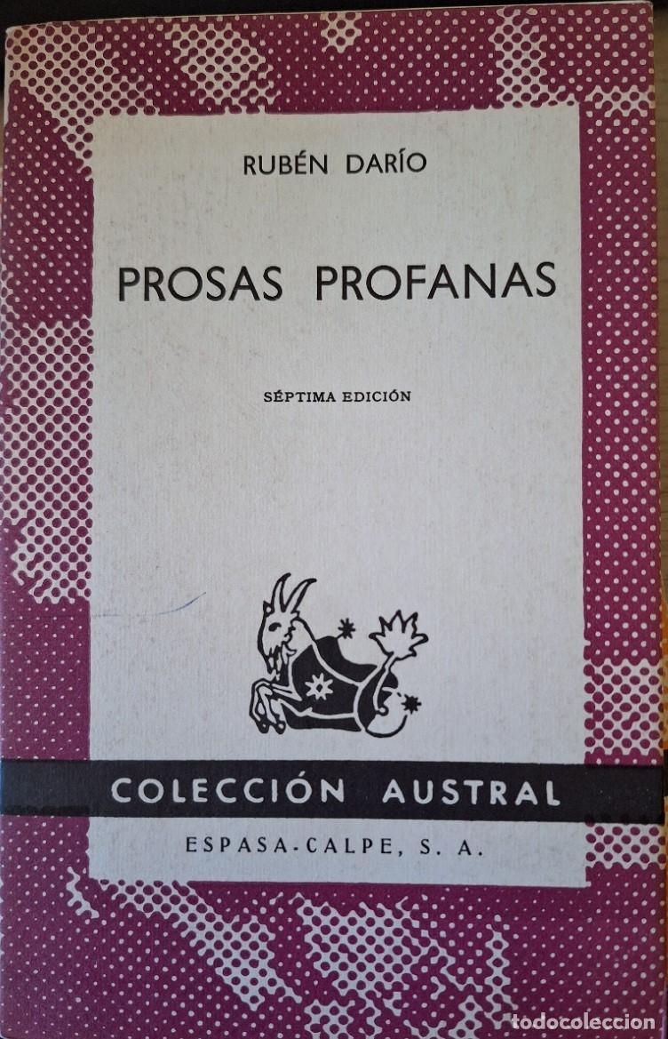 Libros de segunda mano: PROSAS PROFANAS. - DARIO, Ruben. - Foto 1