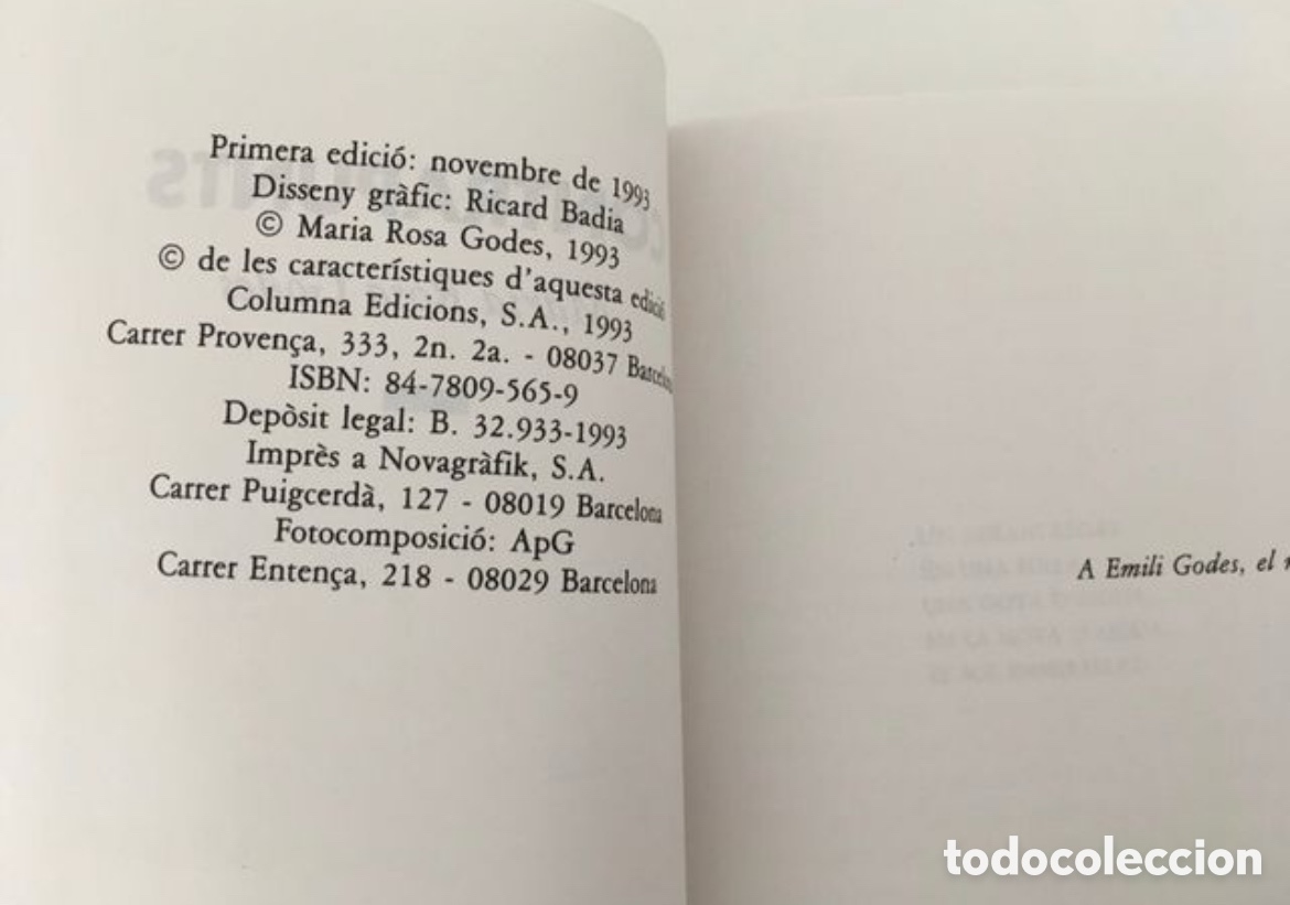 Libros de segunda mano: Llibre Maria Rosa Godes - Contrapunts - Foto 5