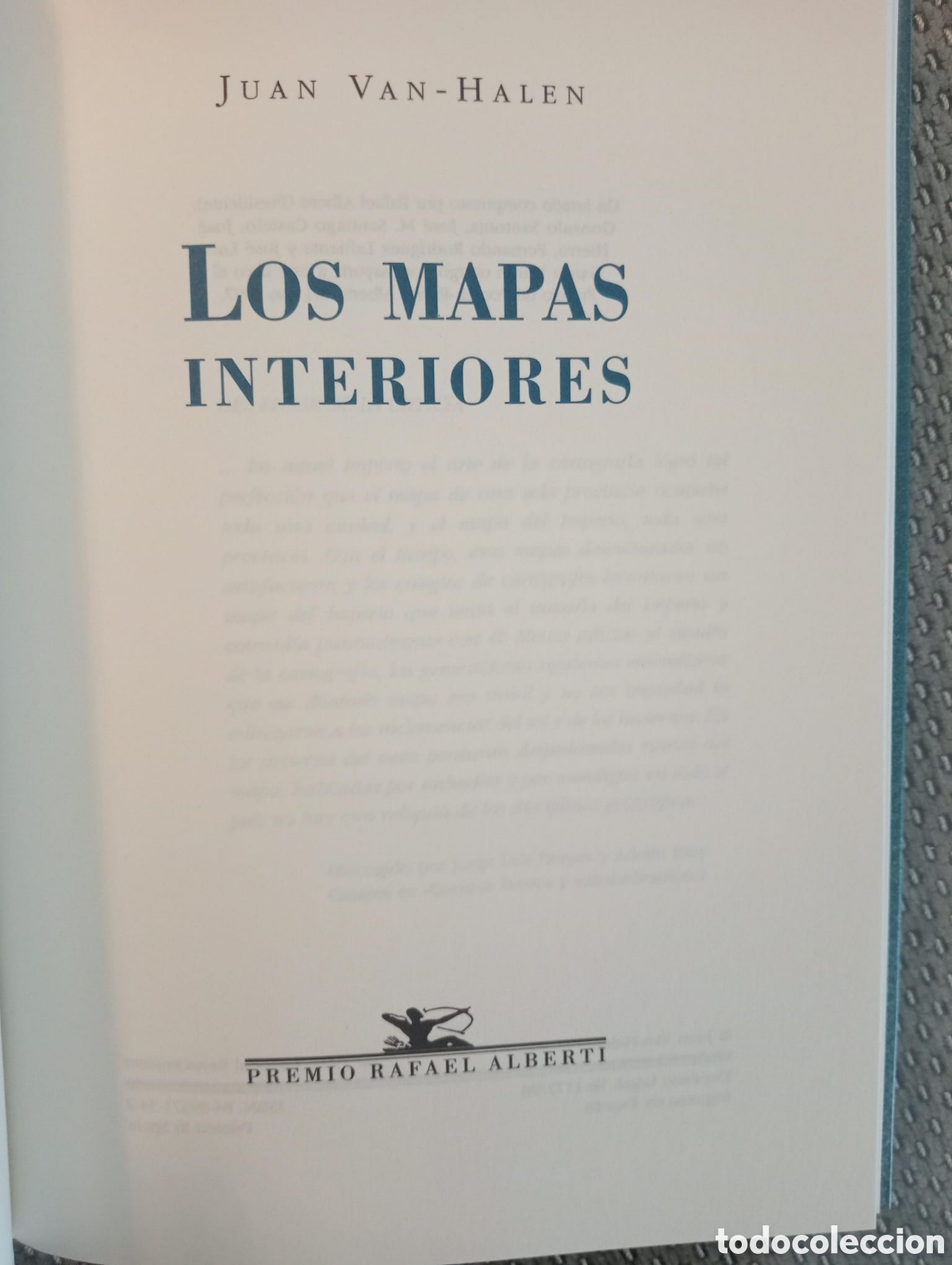 Libros de segunda mano: LOS MAPAS INTERIORES / Juan Van-Halen - Foto 2