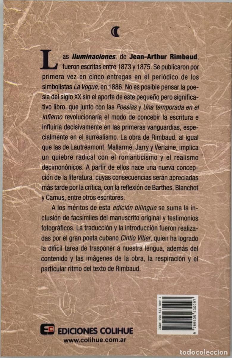 Libros de segunda mano: ILUMINACIONES (EDICI&Oacute;N BILING&Uuml;E) - Rimbaud, Arthur - Foto 2