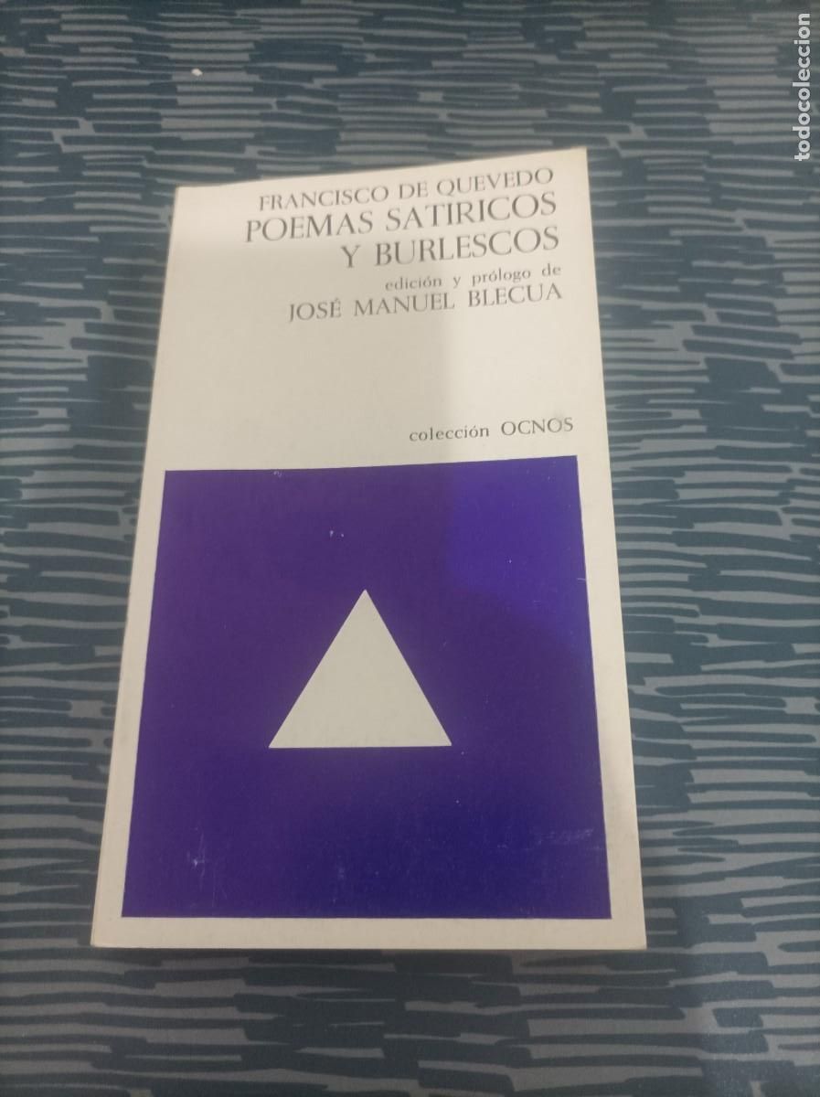 Gebrauchte B&uuml;cher: POEMAS SATIRICOS Y BURLESCOS,EDICION MANUEL BLECUA,1970,121 PAG.