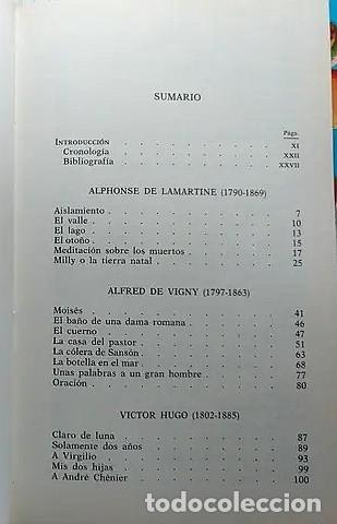 Libros de segunda mano: Poetas rom&aacute;nticos franceses. Ed. biling&uuml;e - Foto 2