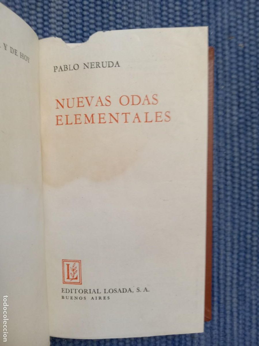 Libros de segunda mano: Neruda, Pablo: Nuevas odas elementales - Foto 2