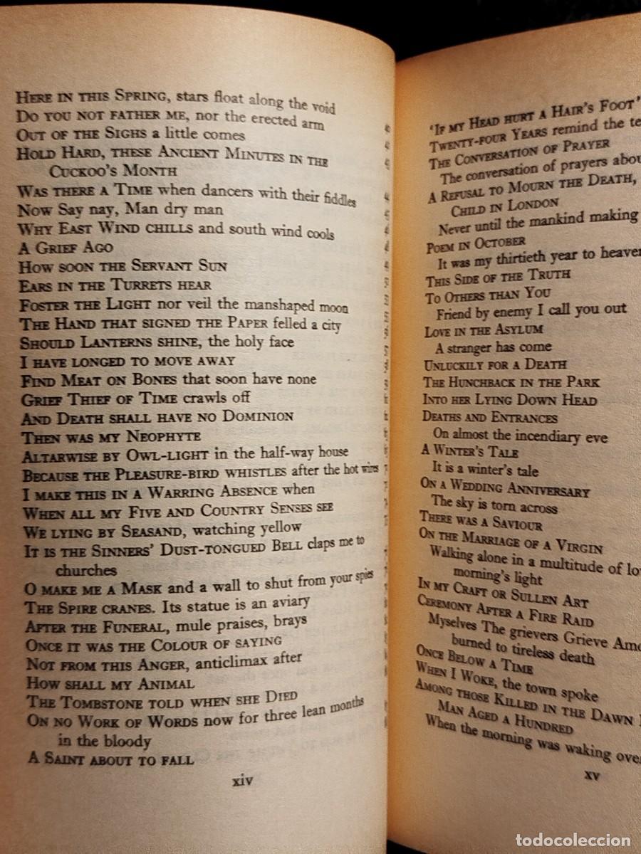 Libros de segunda mano: 1986. Collected poems 1934-1952. Dylan Thomas. - Foto 4